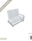 Cushions: Leeward MGP Hidden Motion Left Arm Two-Seat Sectional Replacement Cushion Set (cushions only)