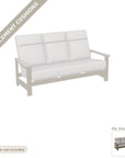Cushions: Leeward Deep Seat High Back Three-Seat Sofa Replacement Cushion Set (cushions only)