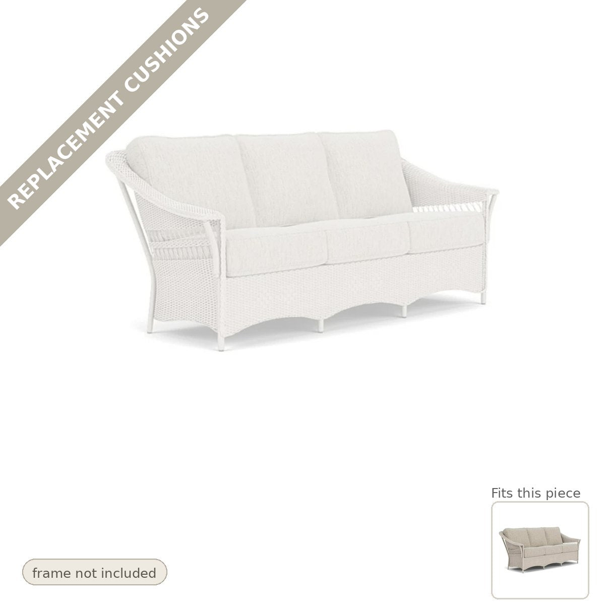Cushions: Replacement Cushions for Nantucket Sofa - Commercial Grade Outdoor