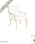 Cushions: Nicoya Formal Arm Outdoor Dining Chair Replacement Cushion Set (cushions only)