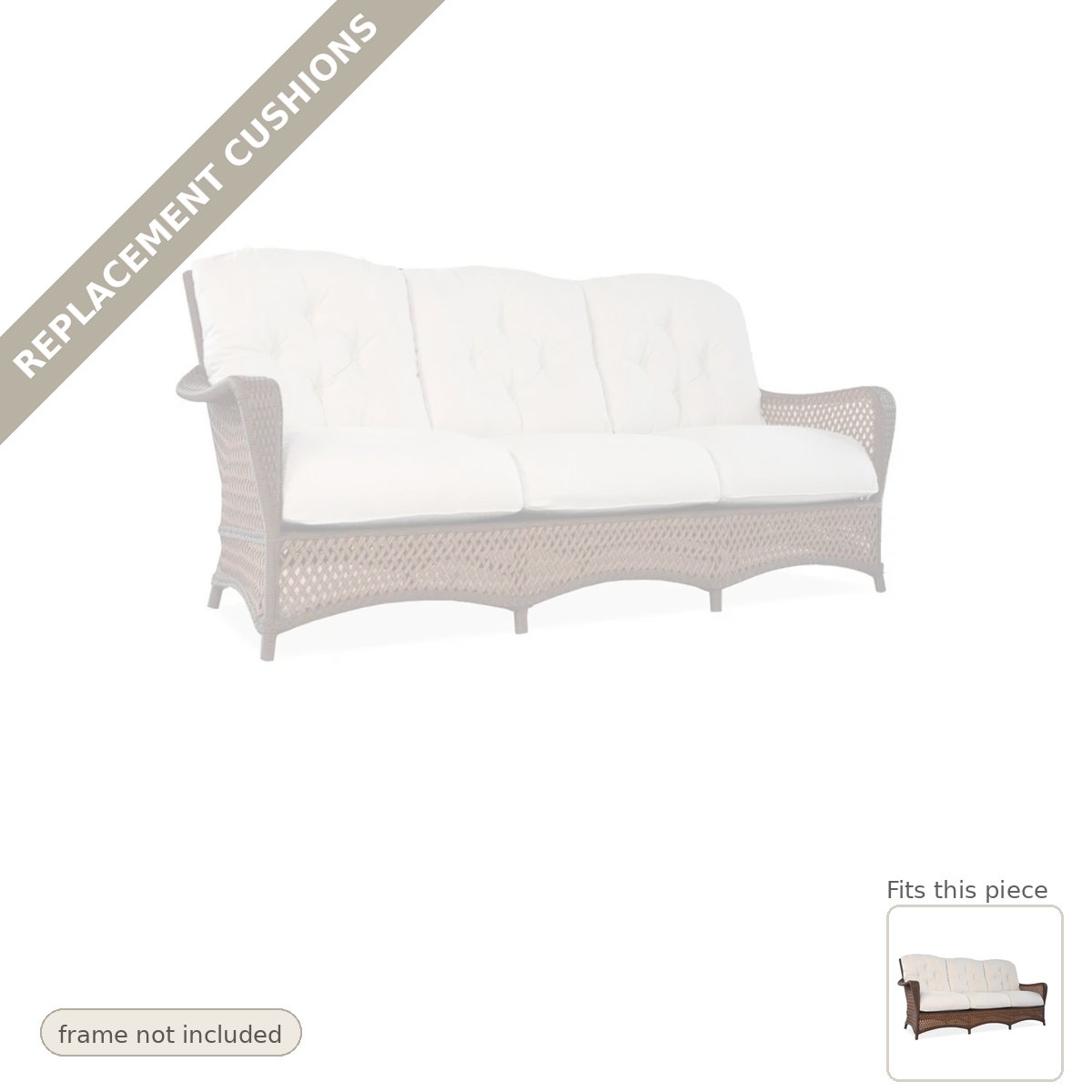 Cushions: Replacement Cushions for Grand Traverse Deep Sofa - Commercial Grade