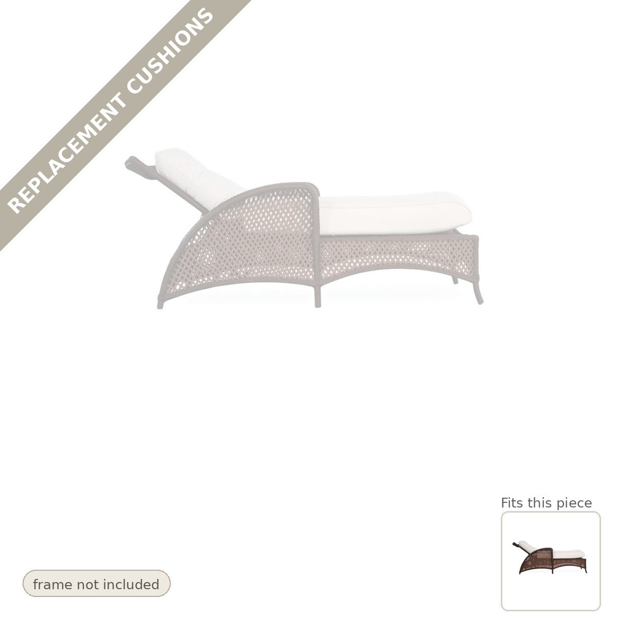Cushions: Replacement Cushion Grand Traverse Day Chase Lounge - Commercial Grade