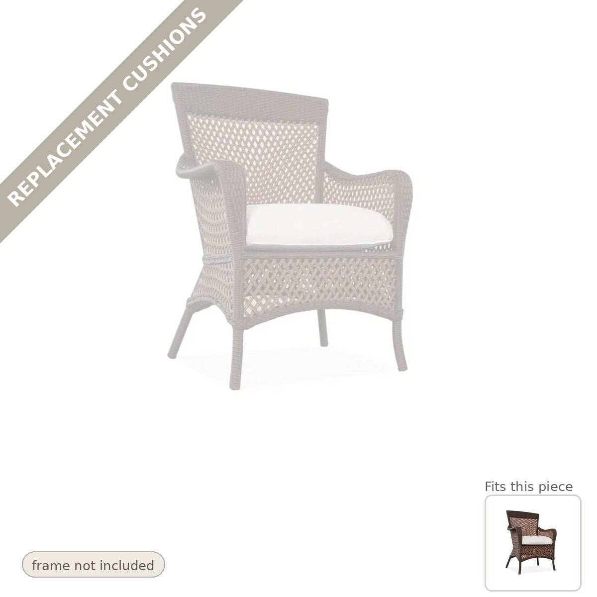 Cushions: Replacement Cushion Grand Traverse Dining Armchair - Commercial Grade