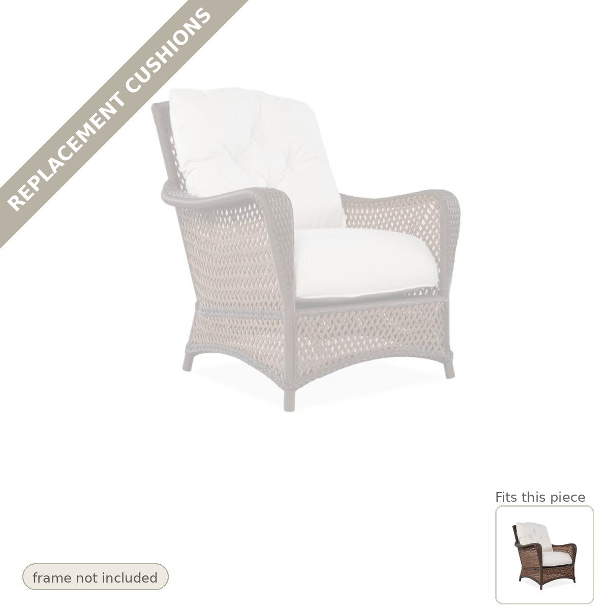 Cushions: Replacement Cushions for Grand Traverse Lounge Chair - Commercial Grade