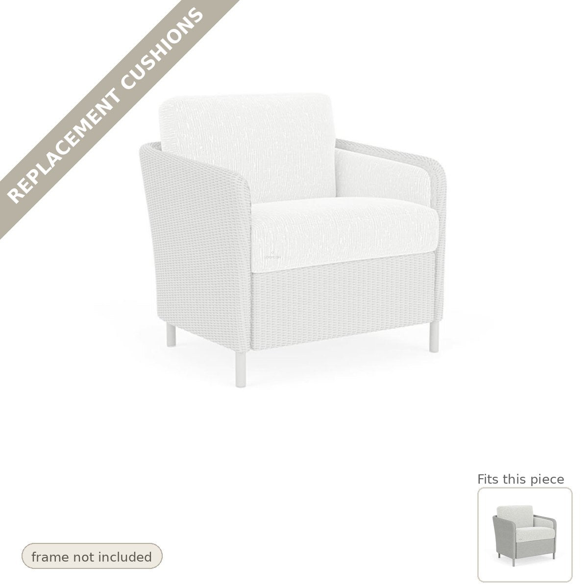 Cushions: Replacement Cushions For Visions Outdoor Lounge Chair - Commercial Grade