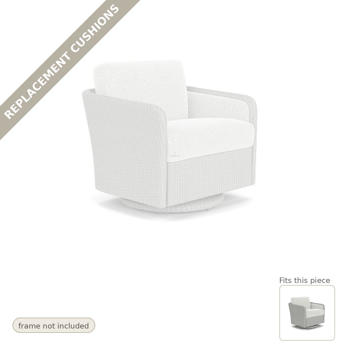 Cushions: Replacement Cushions For Visions Swivel Lounge Chair - Commercial Grade