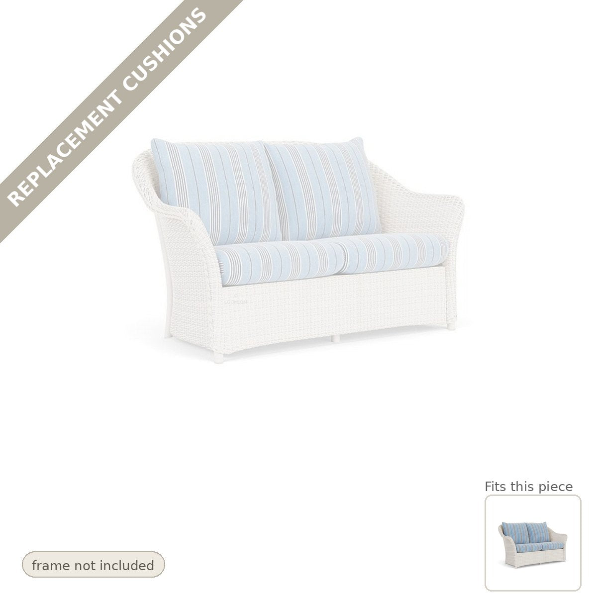 Cushions: Weekend Retreat Replacement Cushions For Loveseat - Commercial Grade