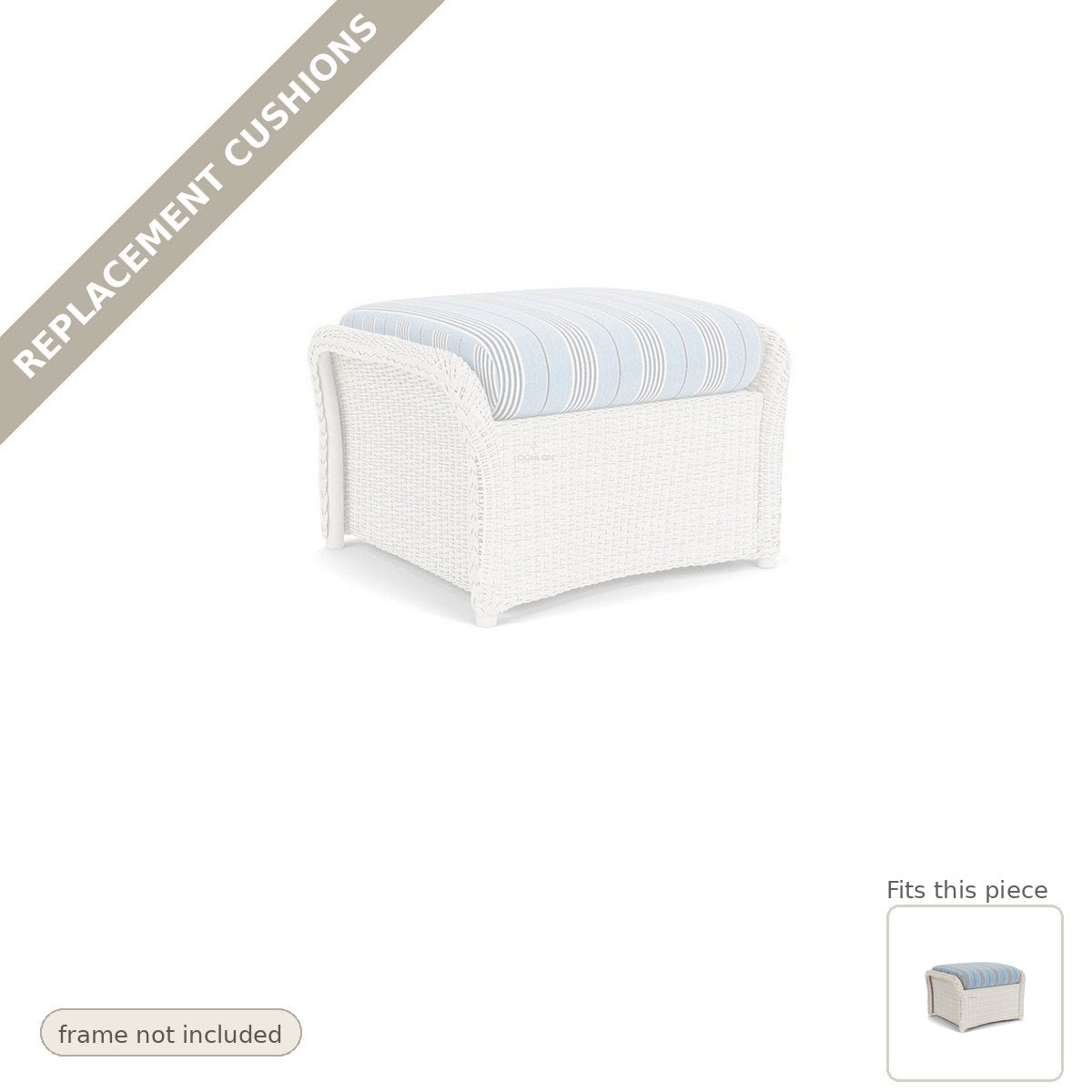 Cushions: Weekend Retreat Replacement Cushions For Ottoman - Commercial Grade