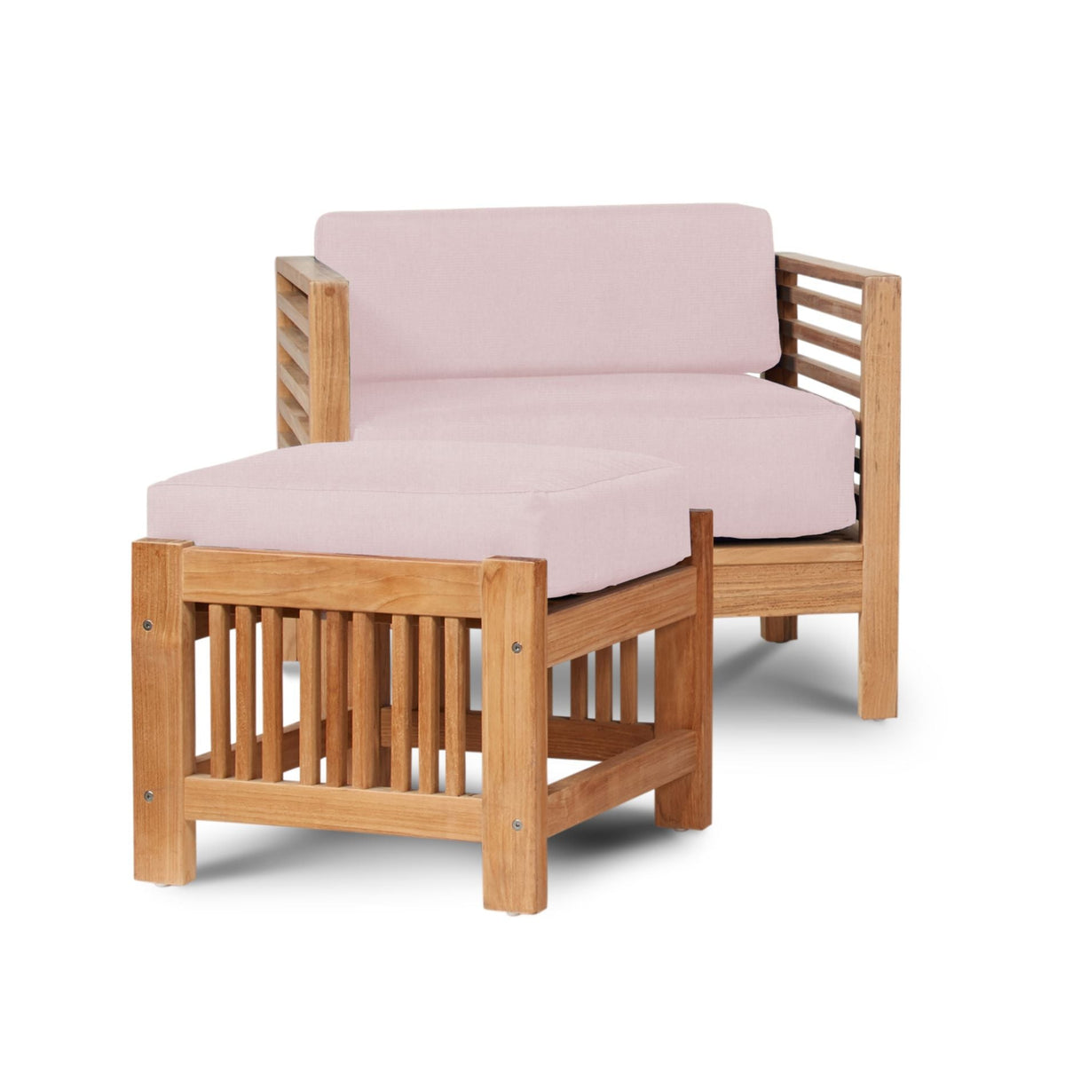 Summer Teak Outdoor Ottoman Sunbrella Cushions -- view 15