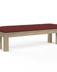 Coastal Teak Sunbrella Outdoor Dining Bench