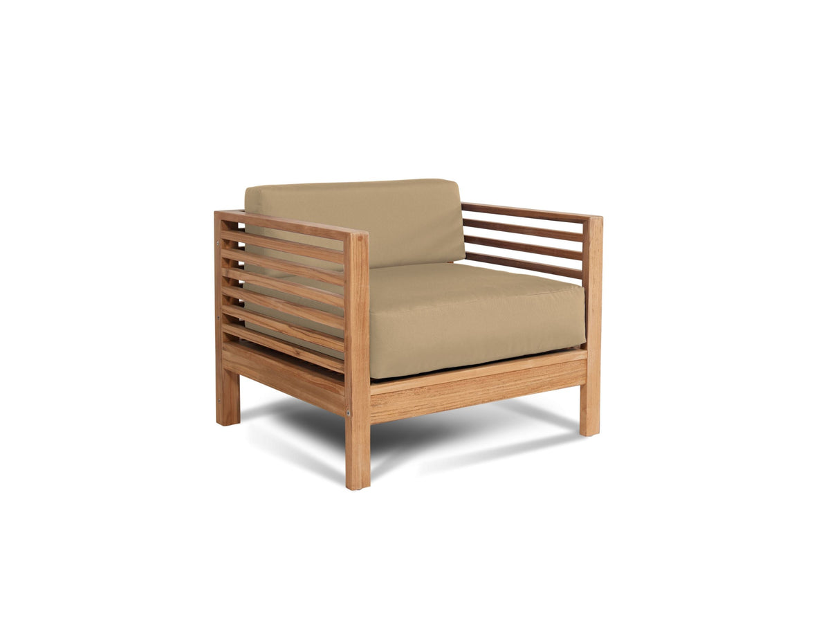 Soleil Teak Patio Lounge Set with Sunbrella Cushion 2PC -- view 42