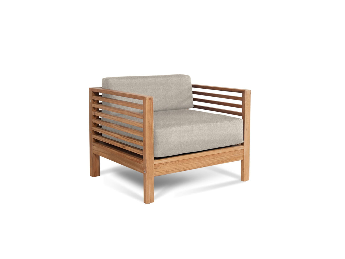 Soleil Teak Patio Lounge Set with Sunbrella Cushion 2PC -- view 47