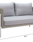 Frais Gray Loveseat