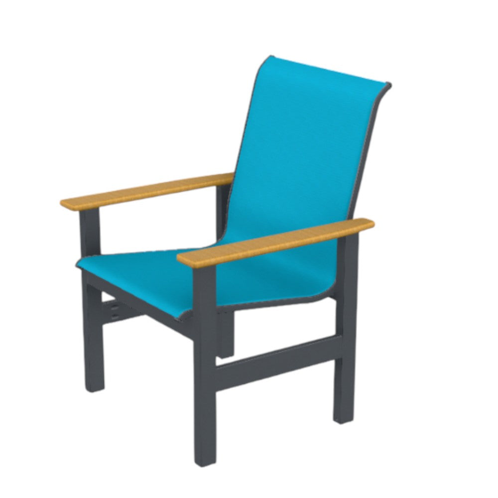 Leeward MGP Sling Outdoor Arm Chair -- view 6