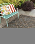 Dagh 5x7 Indoor Outdoor Brown Patio Rug - LOOMLAN - LOOMLAN - Outdoor Rugs
