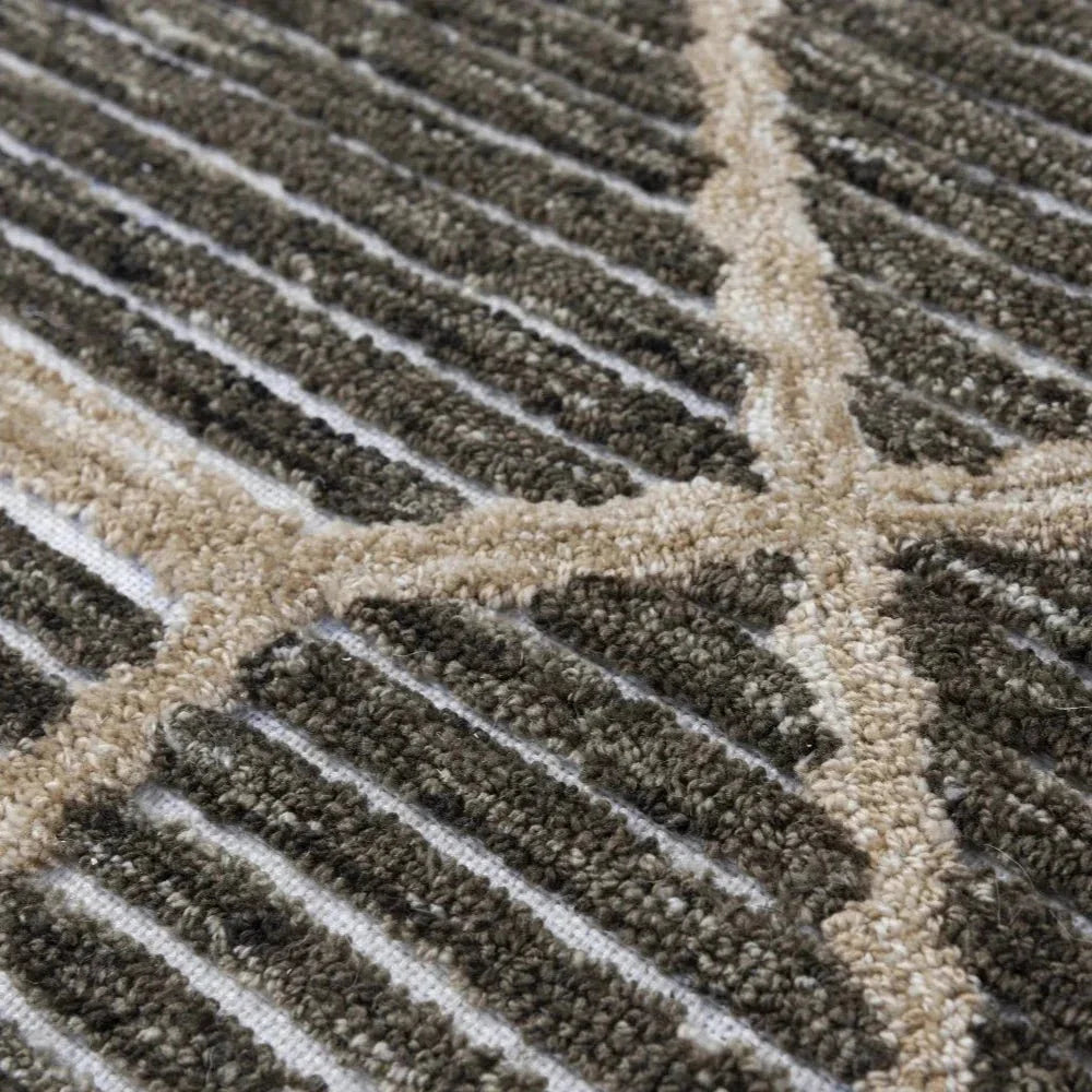 Dagh 5x7 Indoor Outdoor Brown Patio Rug - LOOMLAN - LOOMLAN - Outdoor Rugs