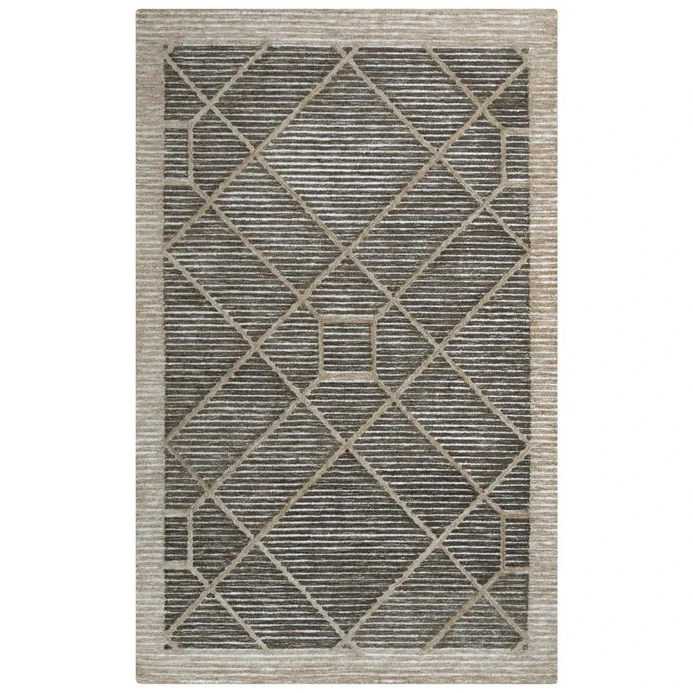 Dagh 5x7 Indoor Outdoor Brown Patio Rug - LOOMLAN - LOOMLAN - Outdoor Rugs