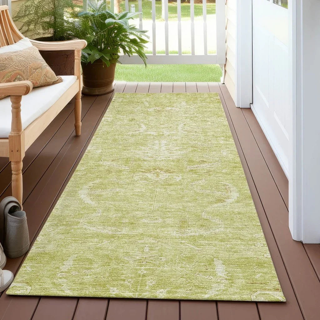 LOOMLAN Rugs Dahana Green Washable Indoor-Outdoor Rug