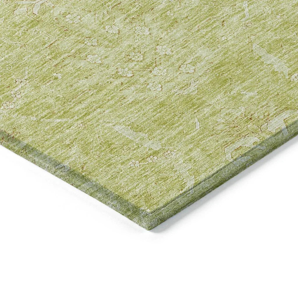 LOOMLAN Rugs Dahana Green Washable Indoor-Outdoor Rug