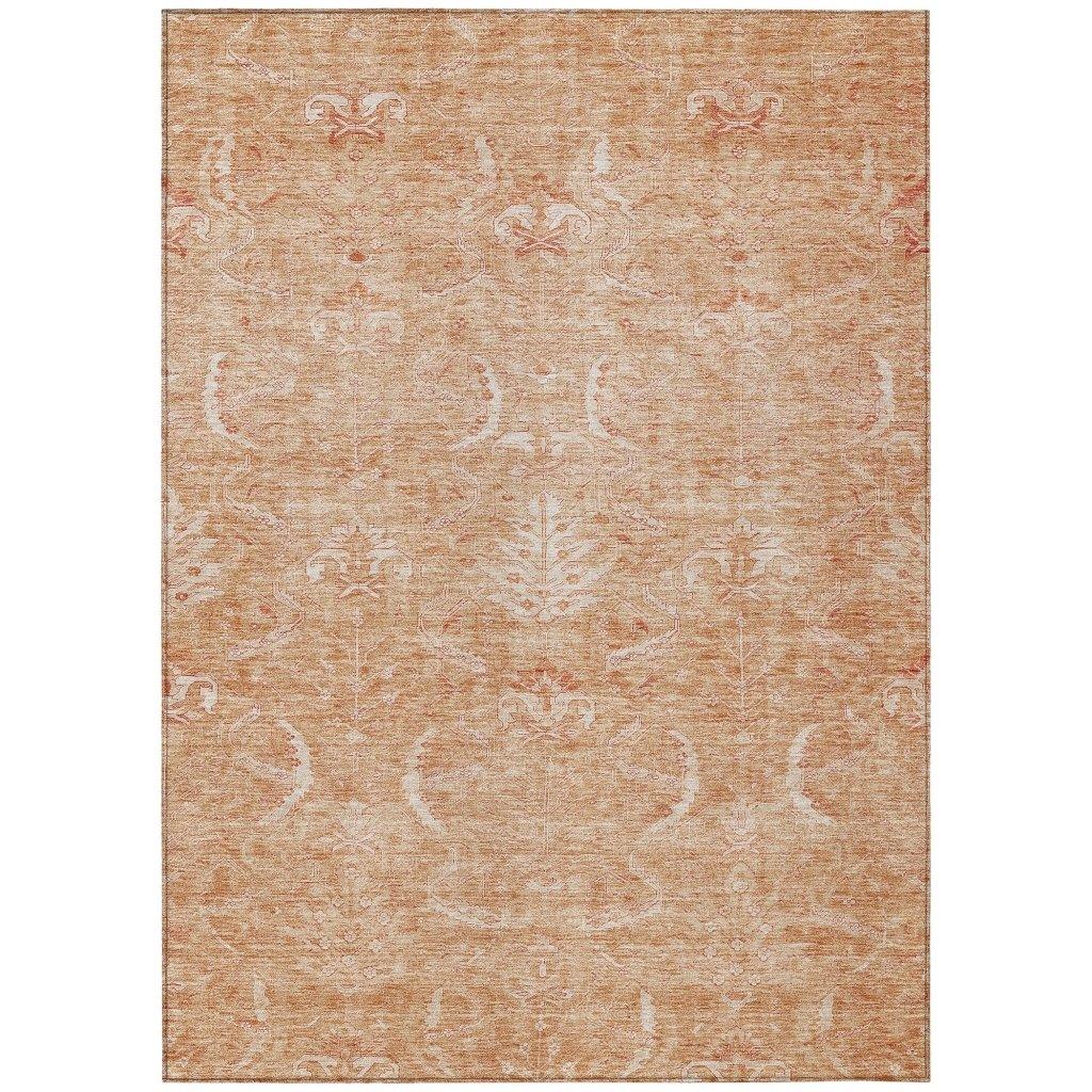 LOOMLAN Rugs Dahana Orange Washable Indoor-Outdoor Rug
