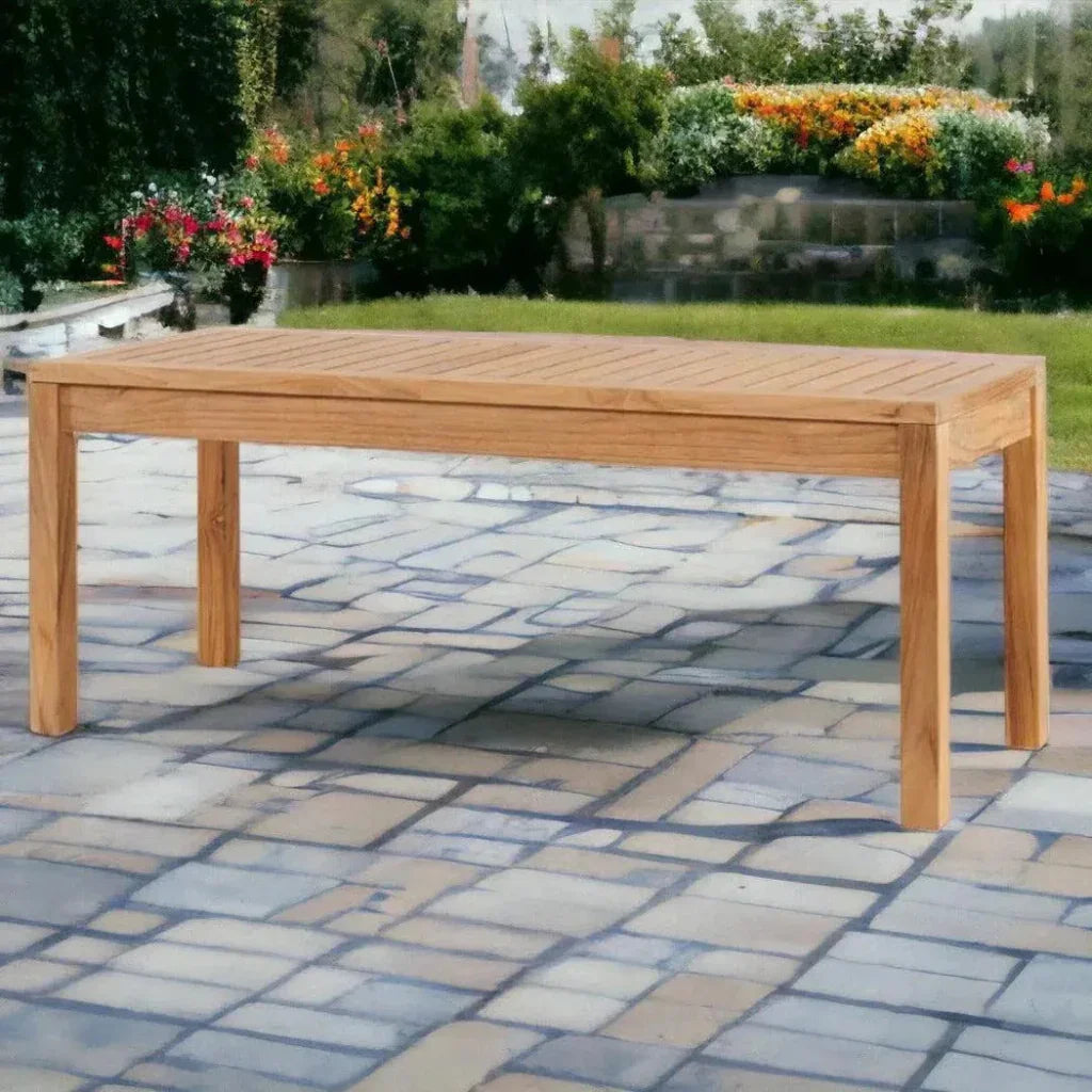 Dane 2 - Person Teak Outdoor Bench - LOOMLAN - HiTeak - Outdoor Benches