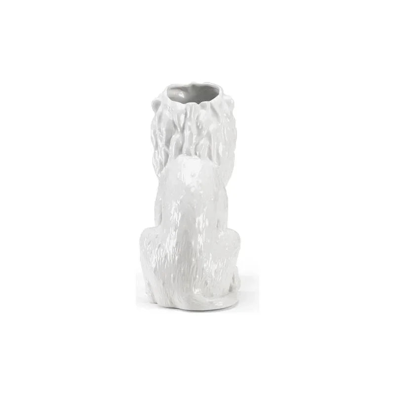 Daniel White Glazed Ceramic Planter - LOOMLAN - Wildwood - Planters