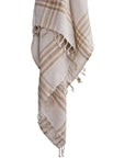 Dao Beige Outdoor Throw Blanket - LOOMLAN - LOOMLAN - Outdoor Blankets