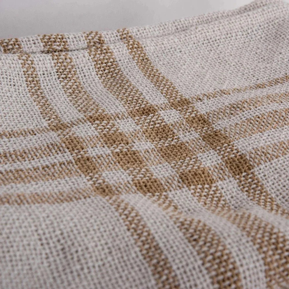 Dao Beige Outdoor Throw Blanket - LOOMLAN - LOOMLAN - Outdoor Blankets