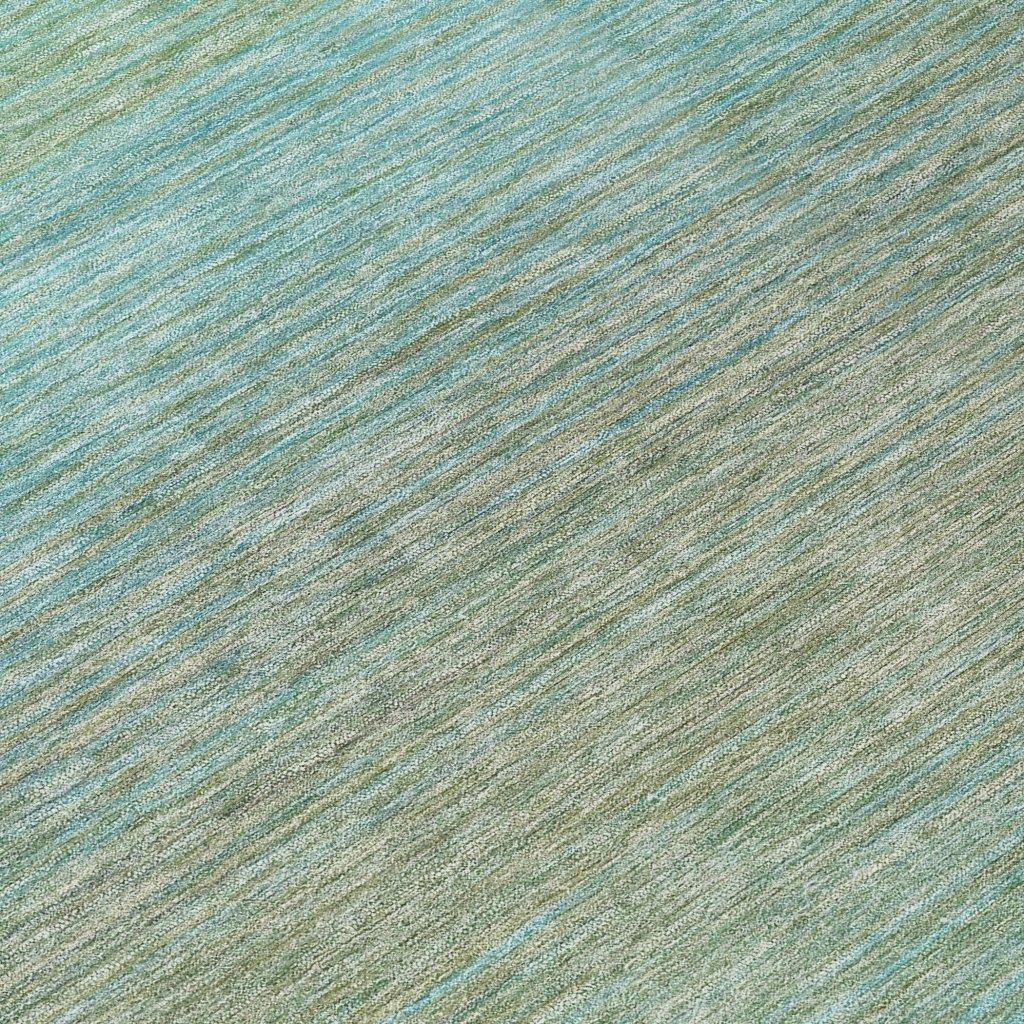 LOOMLAN Rugs Daphara Teal Washable Indoor-Outdoor Rug