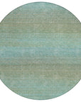 LOOMLAN Rugs Daphara Teal Washable Indoor-Outdoor Rug