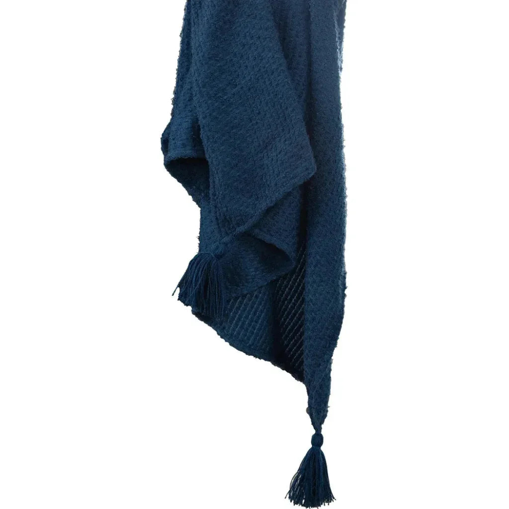 Dark Blue Outdoor Throw Blanket - LOOMLAN - LOOMLAN - Outdoor Blankets