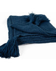 Dark Blue Outdoor Throw Blanket - LOOMLAN - LOOMLAN - Outdoor Blankets