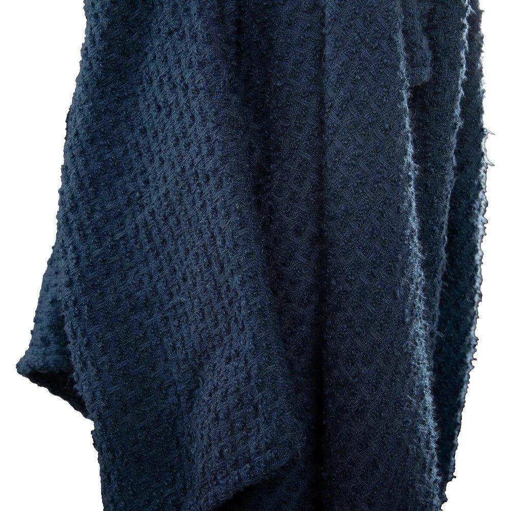 Dark Blue Outdoor Throw Blanket - LOOMLAN - LOOMLAN - Outdoor Blankets
