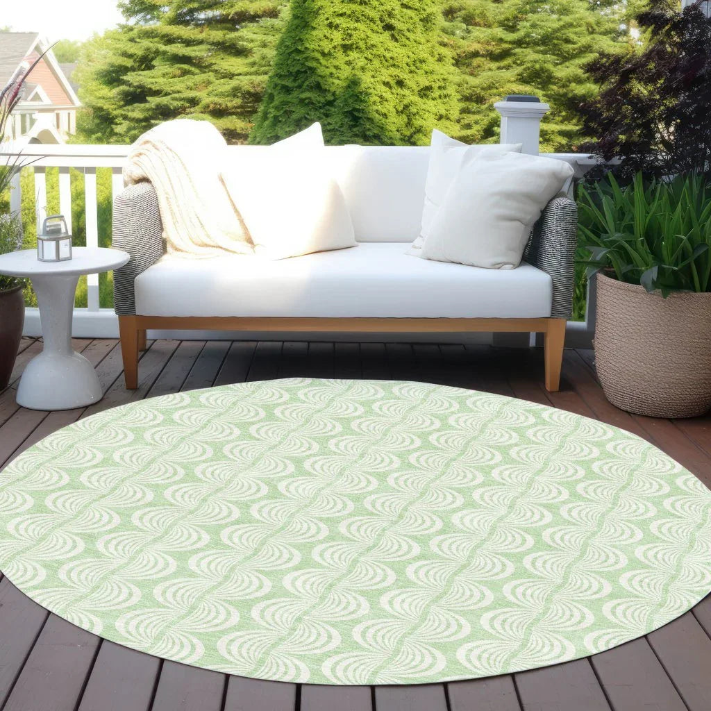 LOOMLAN Rugs Darya Green Washable Indoor-Outdoor Rug