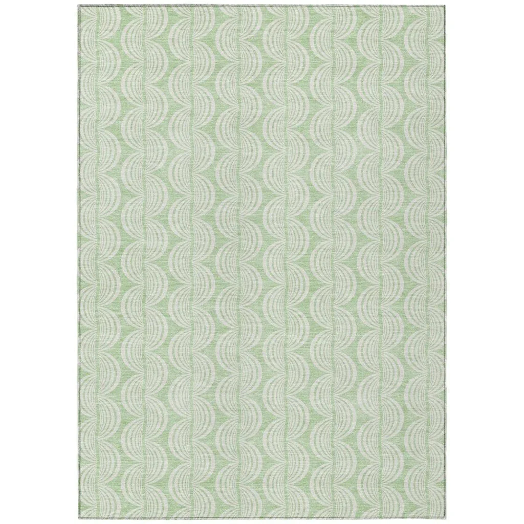 LOOMLAN Rugs Darya Green Washable Indoor-Outdoor Rug