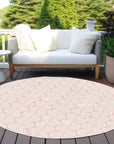 LOOMLAN Rugs Darya Pink Washable Indoor-Outdoor Rug