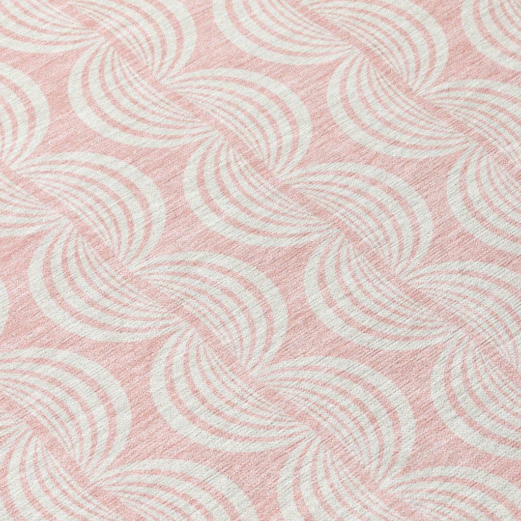 LOOMLAN Rugs Darya Pink Washable Indoor-Outdoor Rug