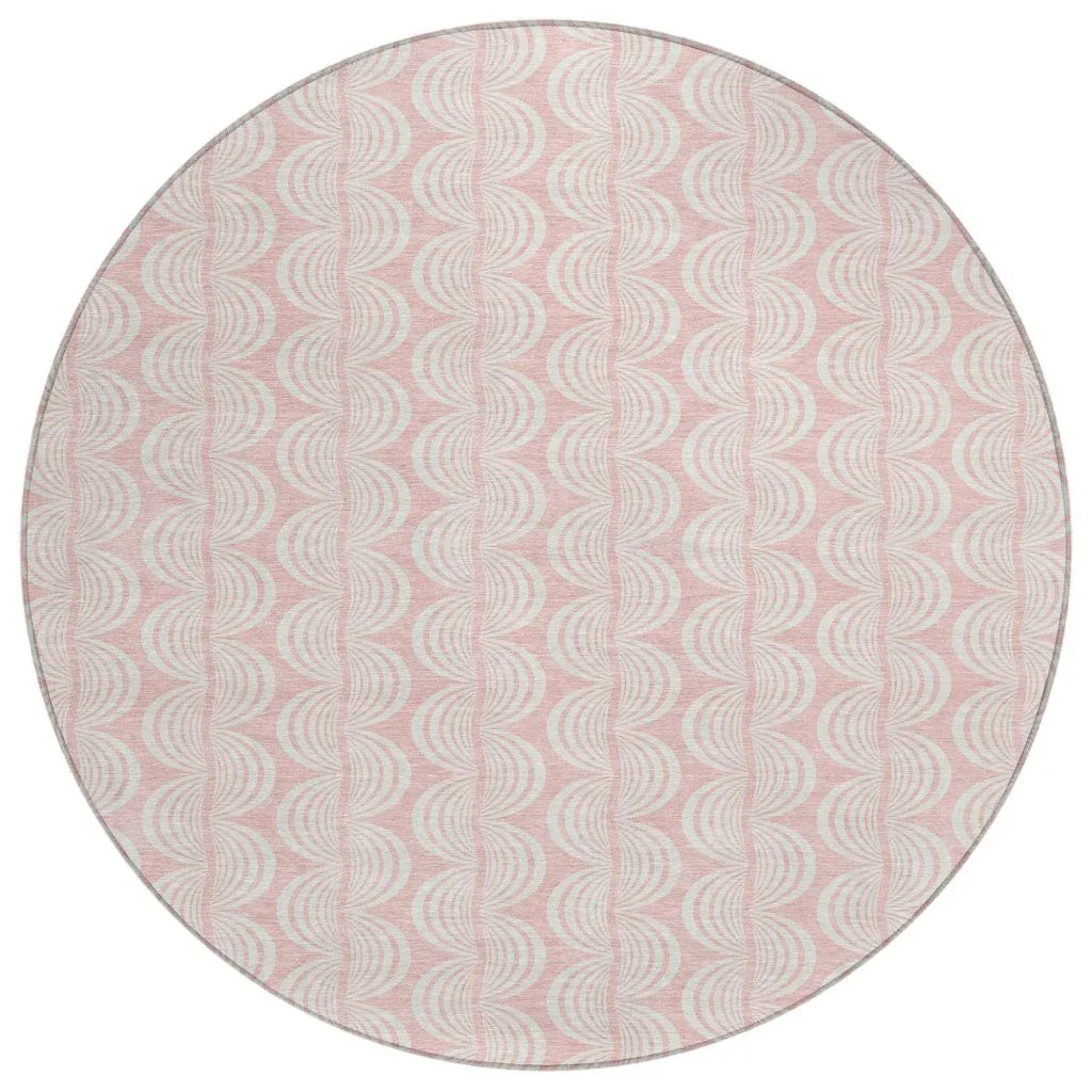 LOOMLAN Rugs Darya Pink Washable Indoor-Outdoor Rug