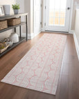 LOOMLAN Rugs Darya Pink Washable Indoor-Outdoor Rug