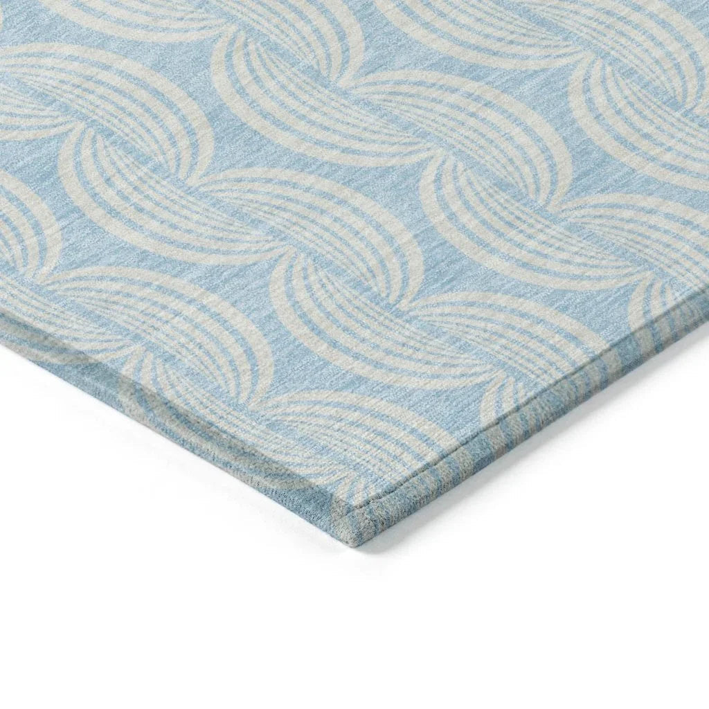 LOOMLAN Rugs Darya Sky Washable Indoor-Outdoor Rug