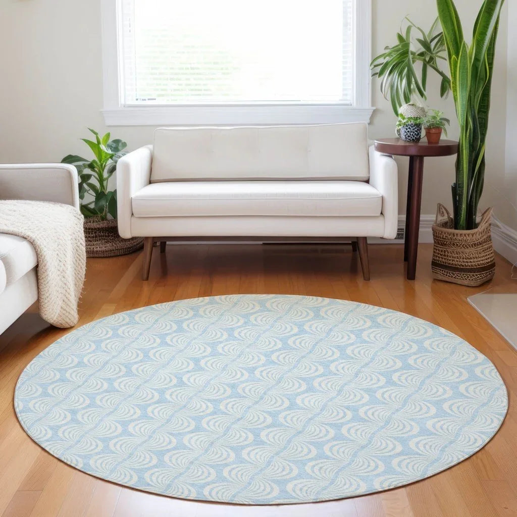 LOOMLAN Rugs Darya Sky Washable Indoor-Outdoor Rug