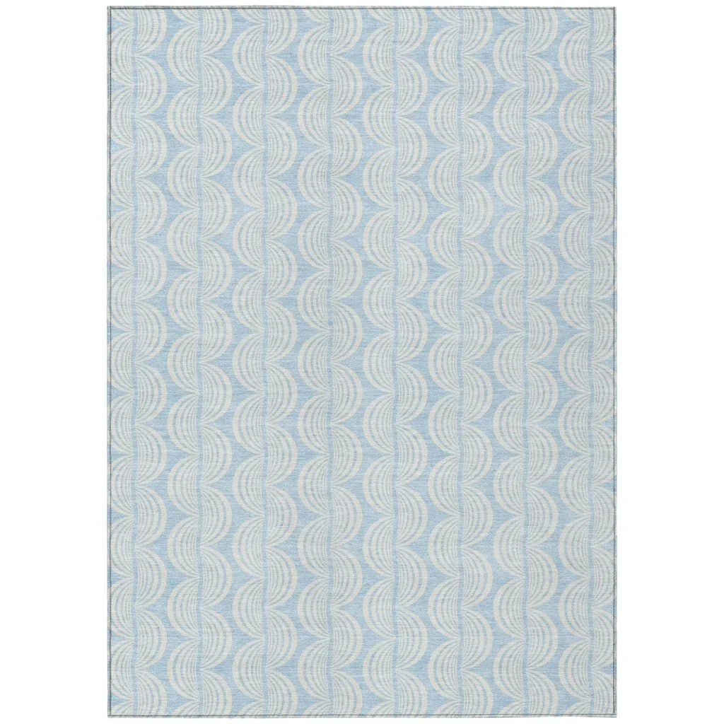 LOOMLAN Rugs Darya Sky Washable Indoor-Outdoor Rug