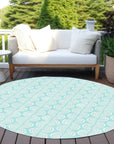 LOOMLAN Rugs Darya Teal Washable Indoor-Outdoor Rug