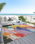 LOOMLAN Rugs Daryah Gold Washable Indoor-Outdoor Rug