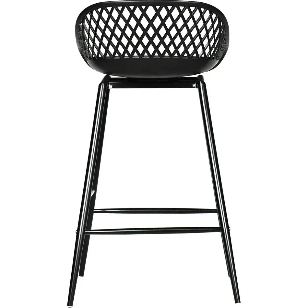 Piazza Black Outdoor Counter Stool -- view 3