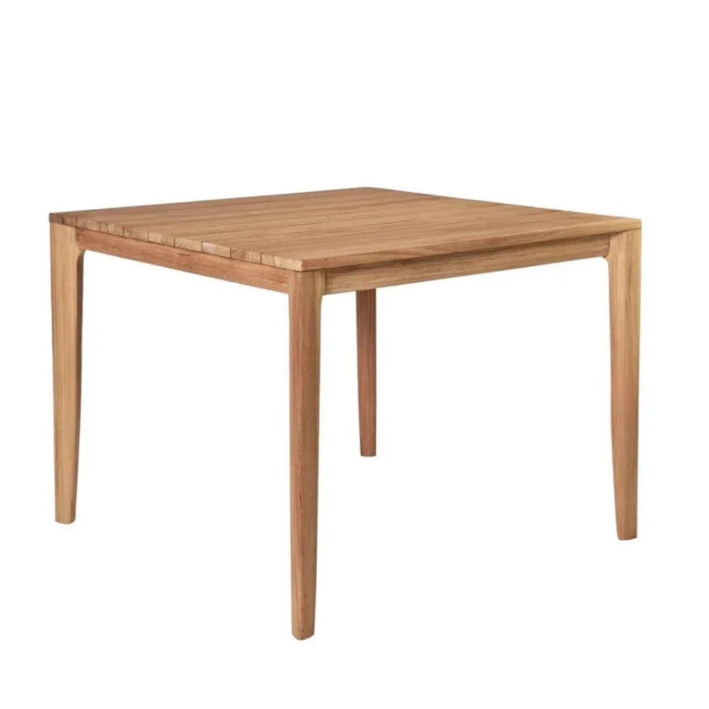 Del Ray 39 - inch Square Outdoor Dining Table - LOOMLAN - HiTeak - Outdoor Dining Tables