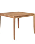 Del Ray 39 - inch Square Outdoor Dining Table - LOOMLAN - HiTeak - Outdoor Dining Tables