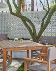 Del Ray 39 - inch Square Outdoor Dining Table - LOOMLAN - HiTeak - Outdoor Dining Tables