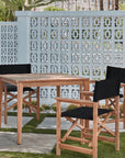 Del Ray Teak Patio Square Dining Set 5PC - LOOMLAN - HiTeak - Outdoor Dining Sets