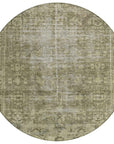 LOOMLAN Rugs Delaura Green Washable Indoor-Outdoor Rug
